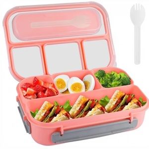 NEW Bento Pink Adult/Child Sealed Four layered Lunch Box
